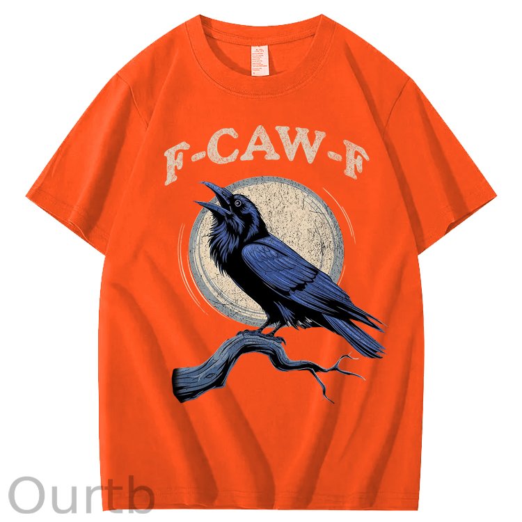 F-Caw-F Crow Raven 100% Cotton T-Shirt