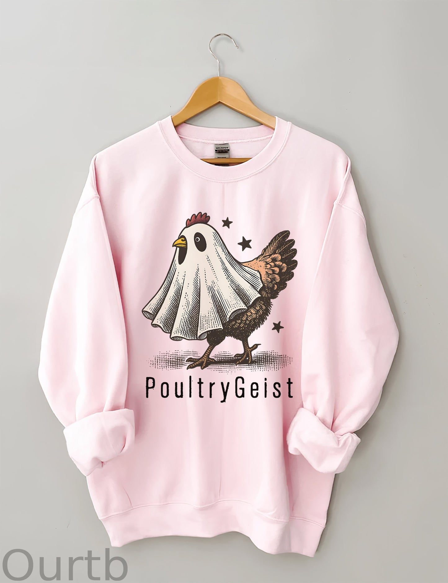 Halloween Funny Ghost Chicken Sweatshirt