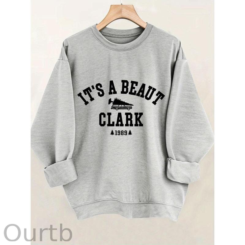 It's A Beaut Clark 1989 Vintage Christmas 100% Cotton Fleece Sweatshirt