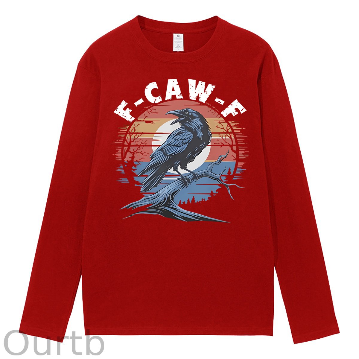 F-Caw-F Crow 100% Cotton Long Sleeve T-Shirt