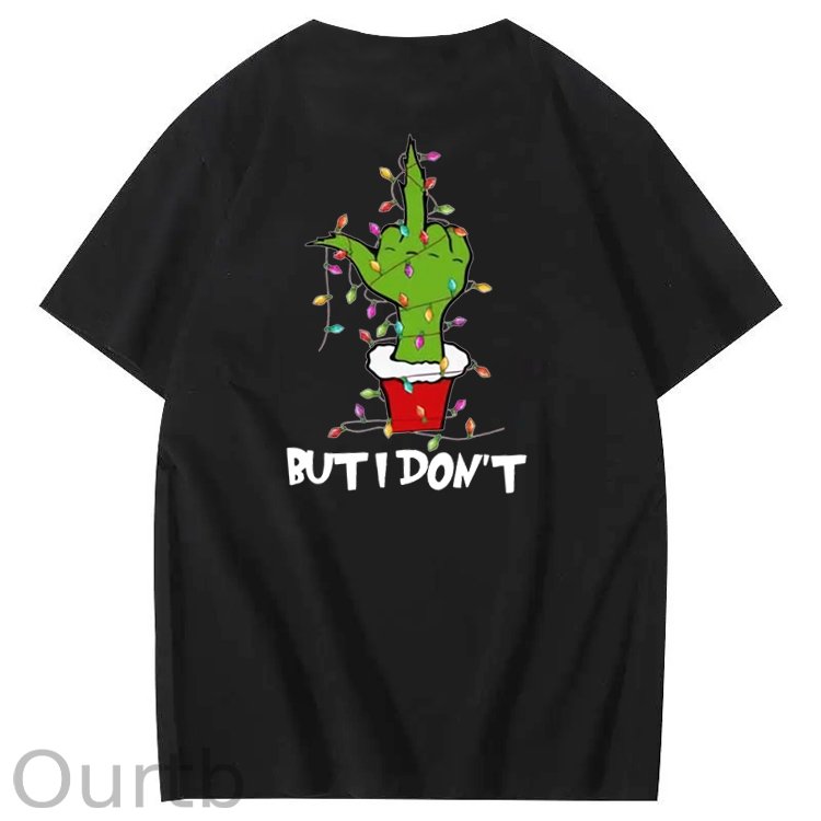 Christmas But I Don't  Pattern  100% Cotton T-Shirt