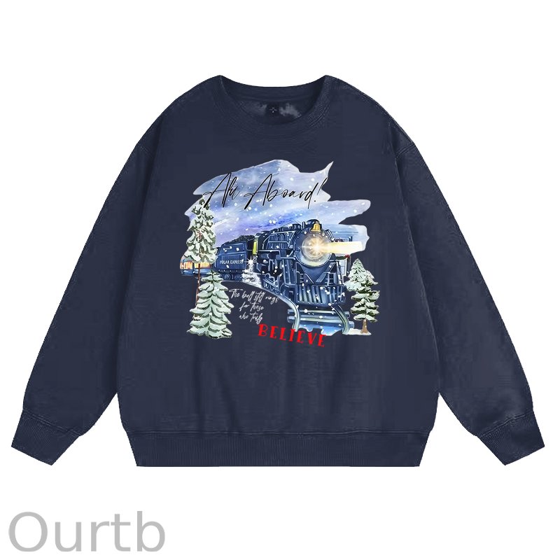 Christmas Believe 100% Cotton Fleece Sweatshirt