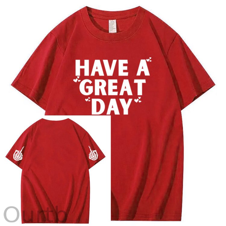 Have A Great Day Pattern100% Cotton T-Shirt