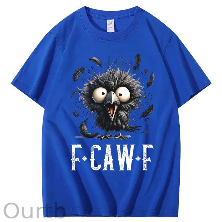 F-Caw-F Crow Raven 100% Cotton T-Shirt
