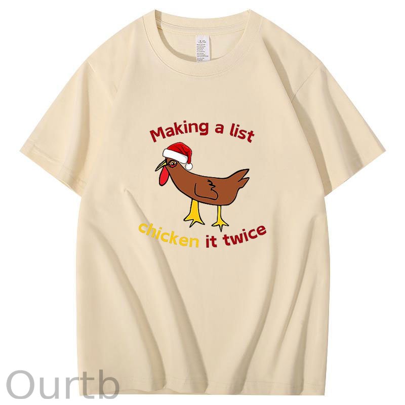 Chicken It Twice Christmas T-Shirt