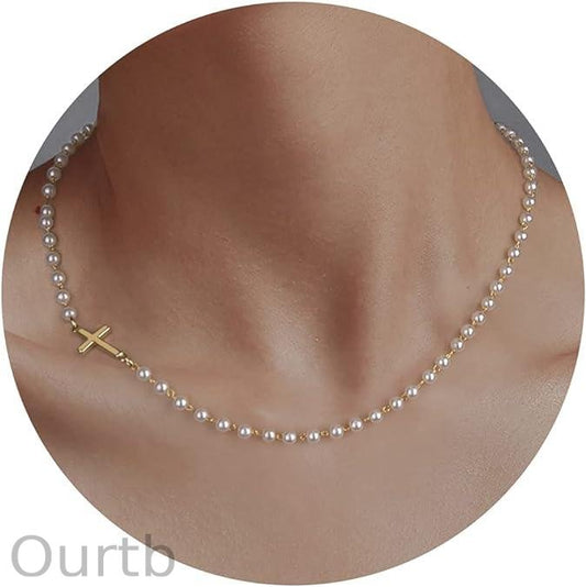 Simple Cross Pendant Bracelet Dainty Simple Tiny Cross Bracelet For Women Girls For Christmas Gift All-match & Exquisite Jewelry gift For Summer