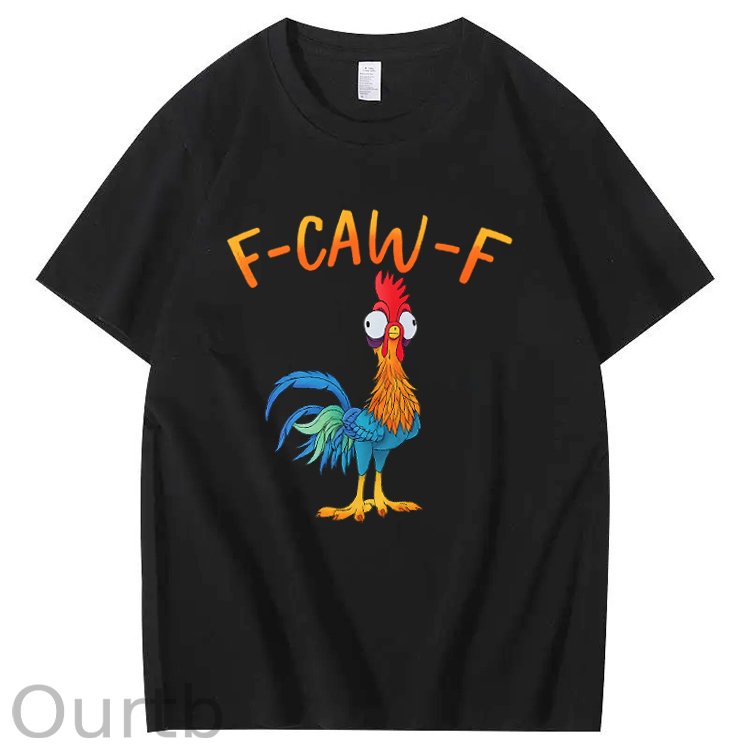 F-Caw-F Chicken Pattern100% Cotton T-Shirt