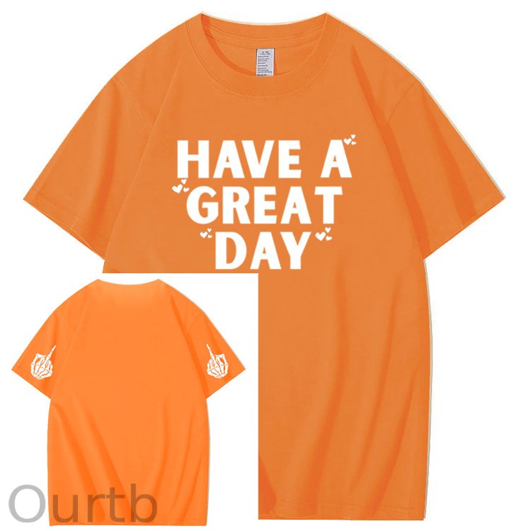 Have A Great Day Pattern100% Cotton T-Shirt