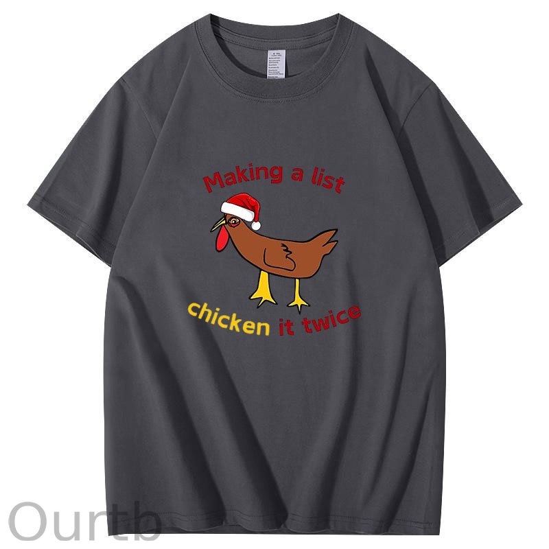 Chicken It Twice Christmas T-Shirt