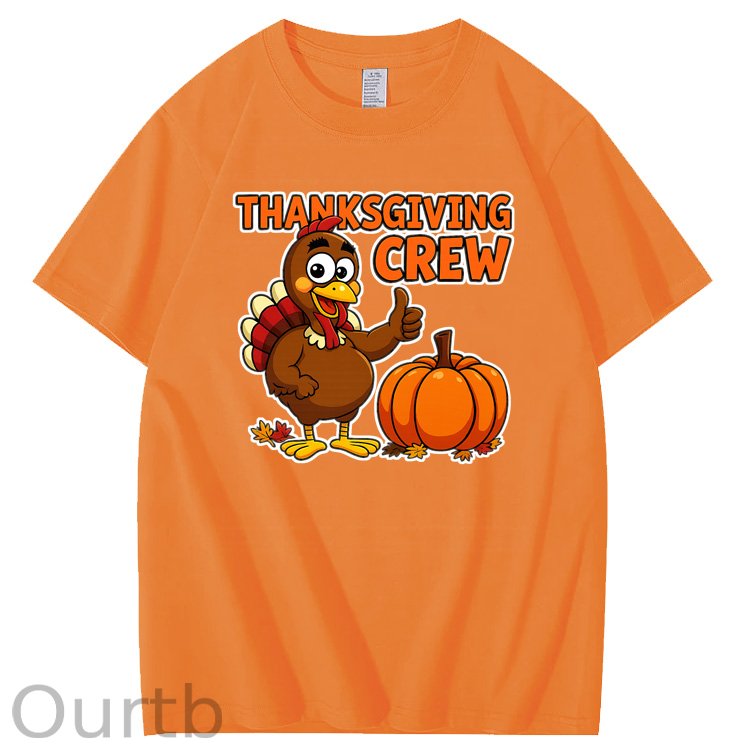Thanksgiving Crew  Pattern100% Cotton T-Shirt