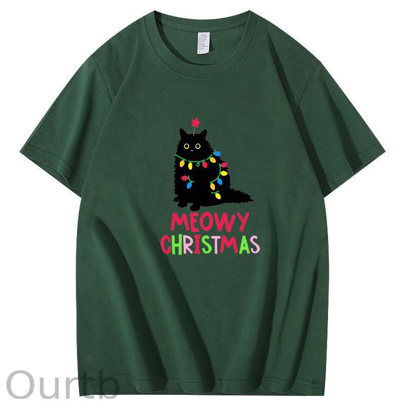 Meowy Christmas Cat T-Shirt