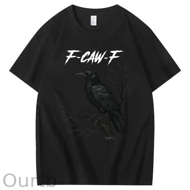 F-Caw-F Crow 100% Cotton T-Shirt