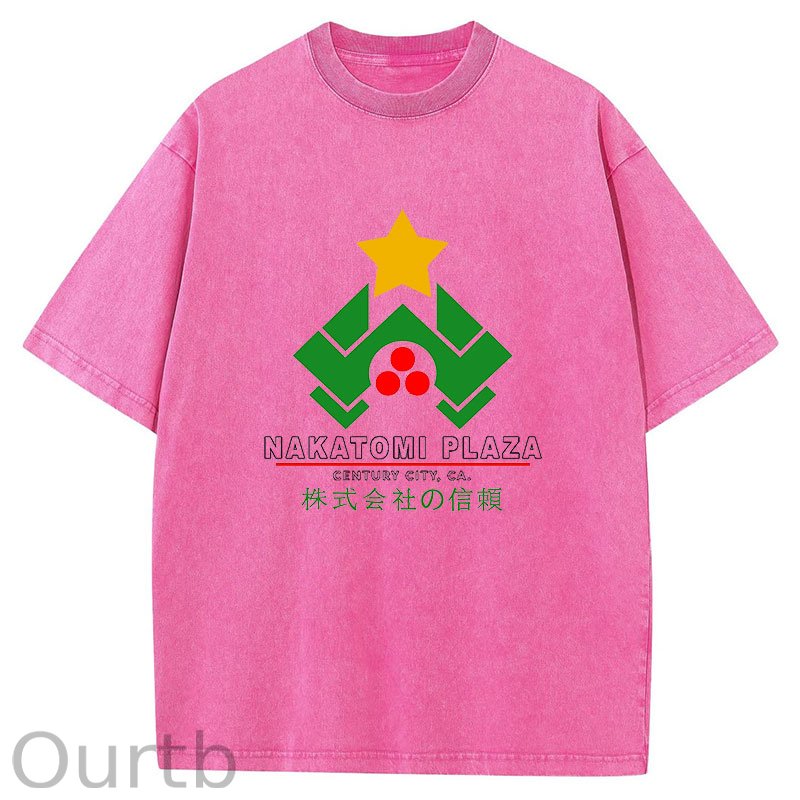Nakatomi Plaza Christmas Washed T-Shirt