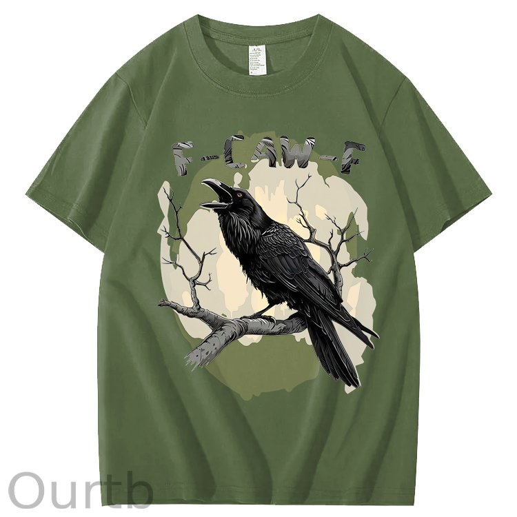 F-Caw-F Crow 100% Cotton T-Shirt