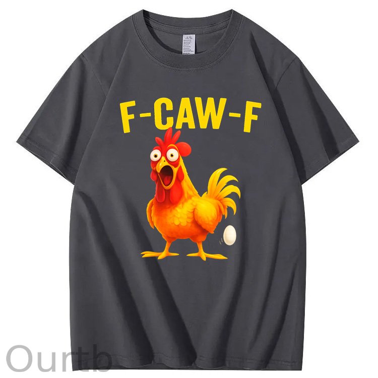 F-Caw-F Egg-Laying Chickens Pattern100% Cotton T-Shirt