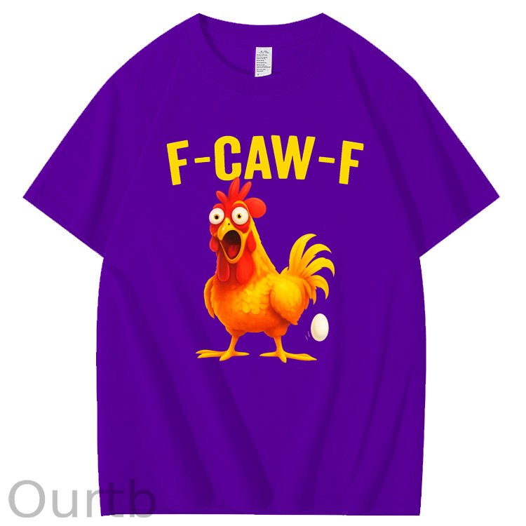 F-Caw-F Egg-Laying Chickens Pattern100% Cotton T-Shirt