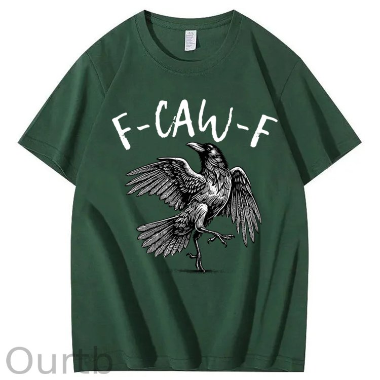F-Caw-F Crow Raven 100% Cotton T-Shirt