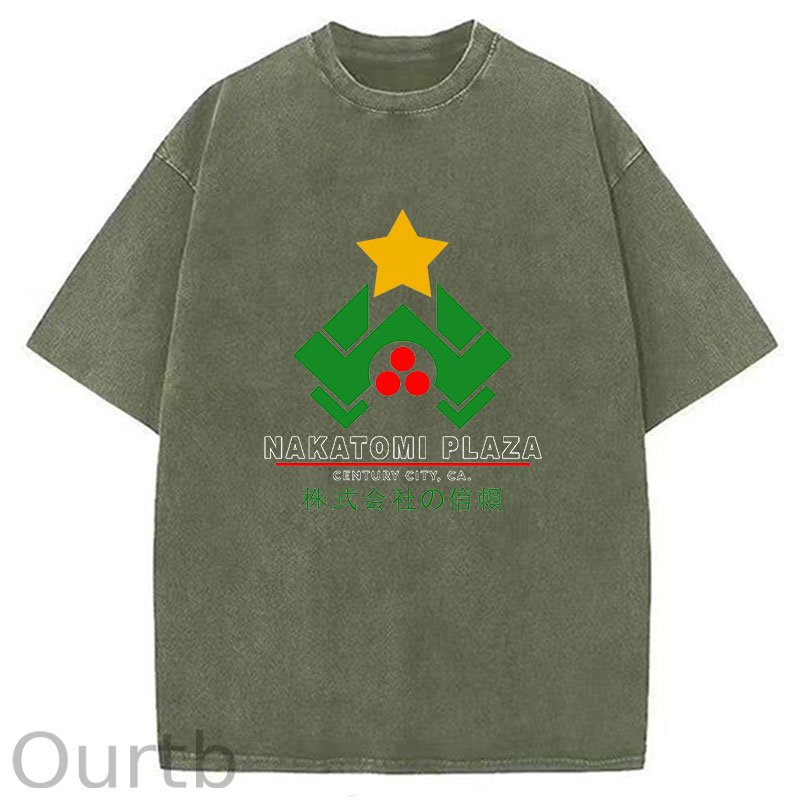 Nakatomi Plaza Christmas Washed T-Shirt