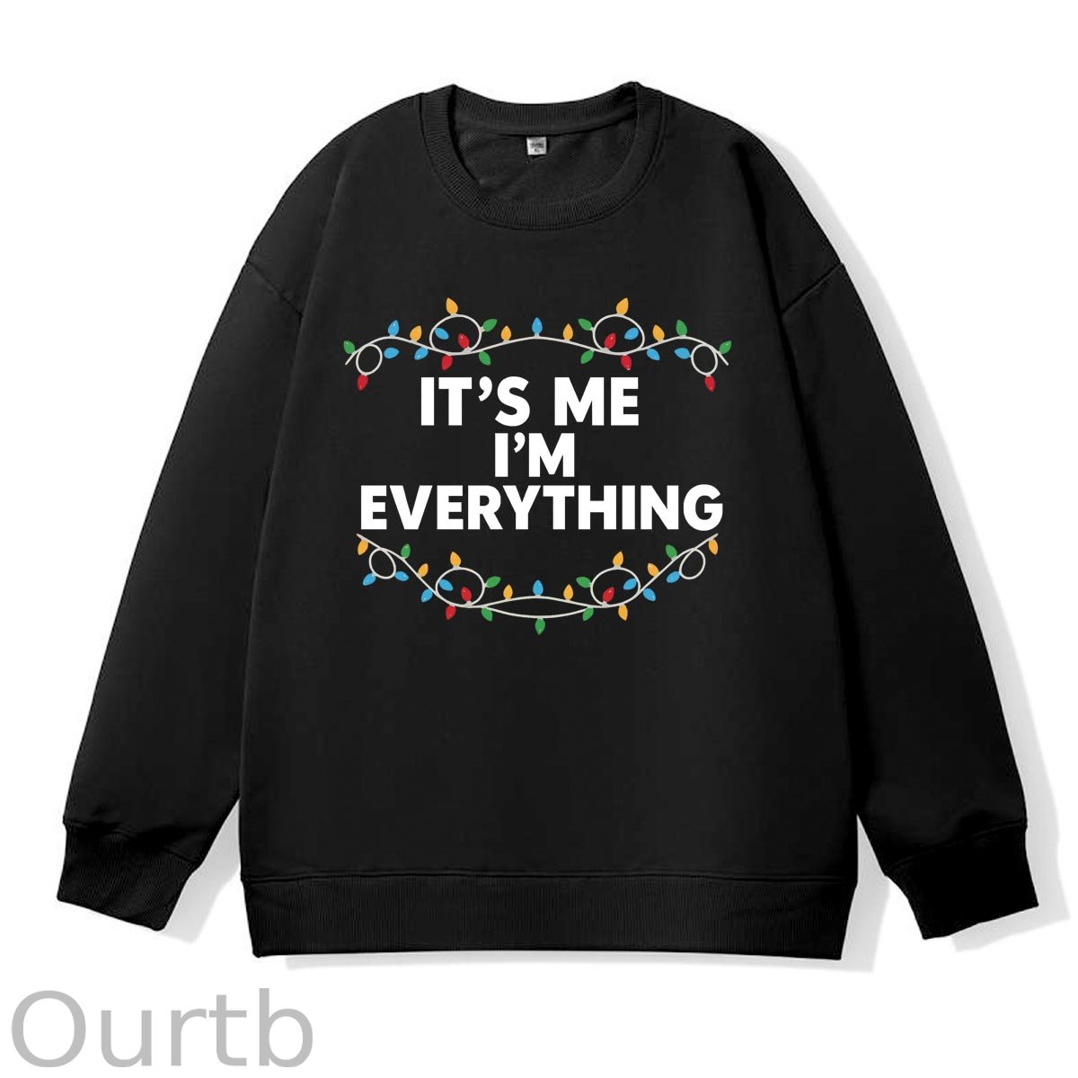 Christmas Couple  Pattern 100% 300g CottonCrew Neck Sweatshirt