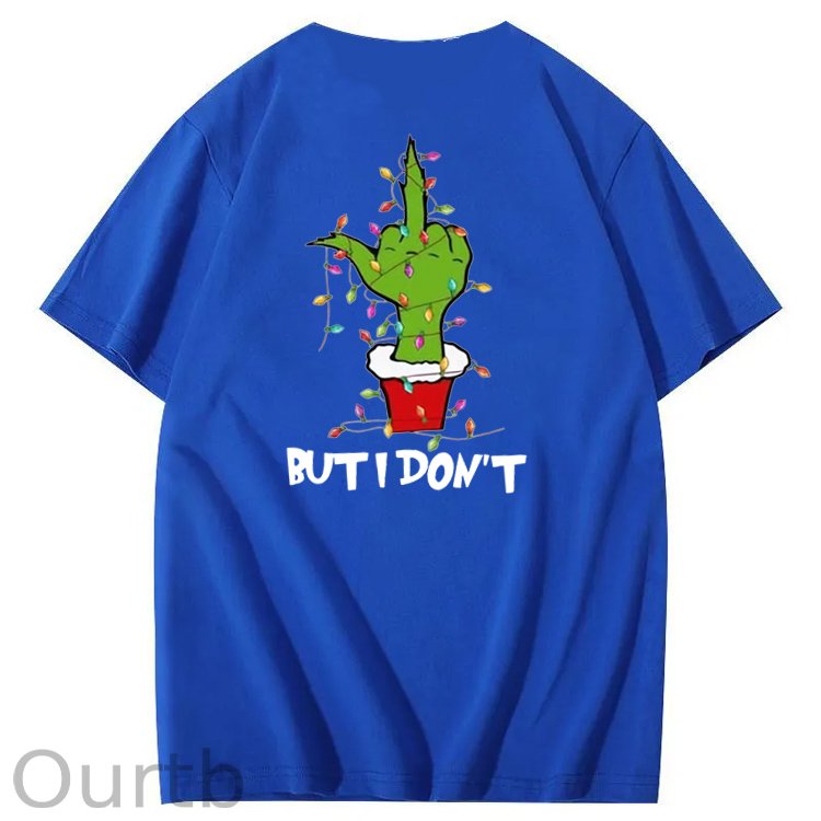 Christmas But I Don't  Pattern  100% Cotton T-Shirt