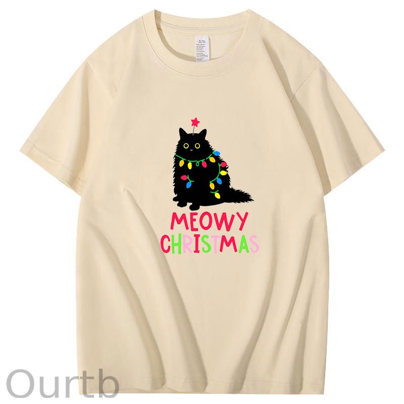 Meowy Christmas Cat T-Shirt