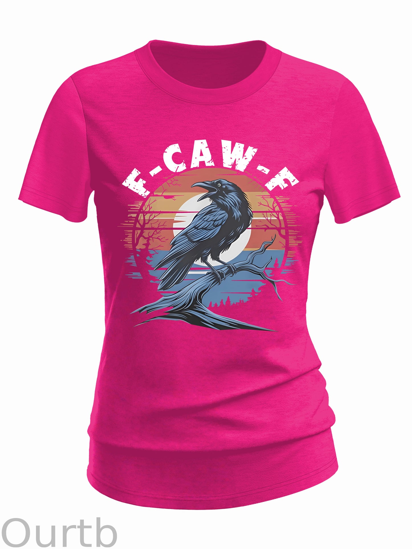 Women's Vintage F-Caw-F Crow Cotton Blend T-Shirt