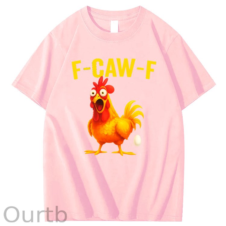 F-Caw-F Egg-Laying Chickens Pattern100% Cotton T-Shirt