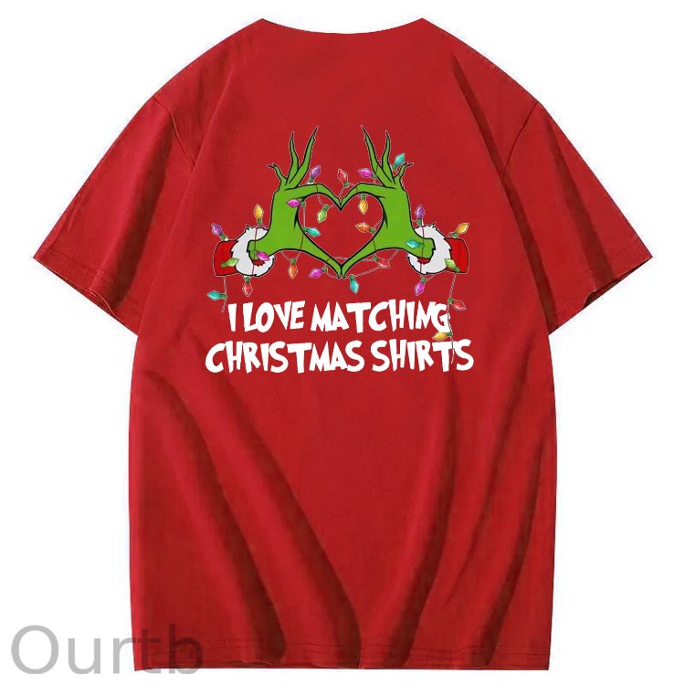 I Love  Matching Christmas Shirt  But I Don't  Pattern  100% Cotton T-Shirt