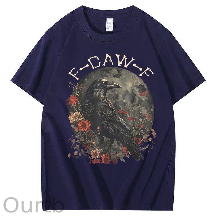 F-Caw-F Crow Raven 100% Cotton T-Shirt