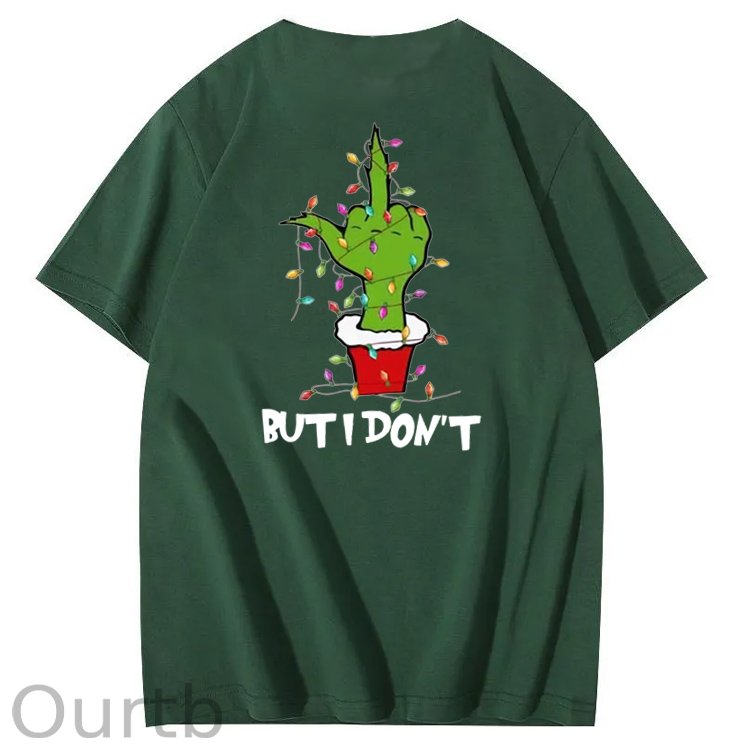 Christmas But I Don't  Pattern  100% Cotton T-Shirt