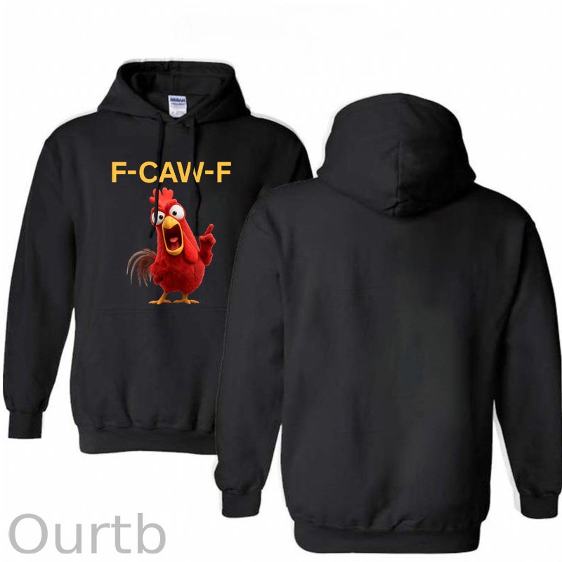 F-Caw-F Angry Chicken  Pattern 100% 300g Cotton Classic Hoodie