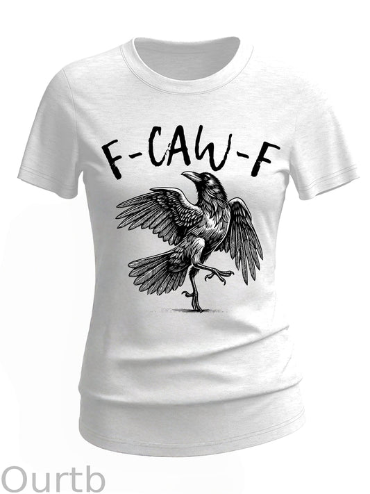 F-Caw-F Crow Cotton Blend T-Shirt