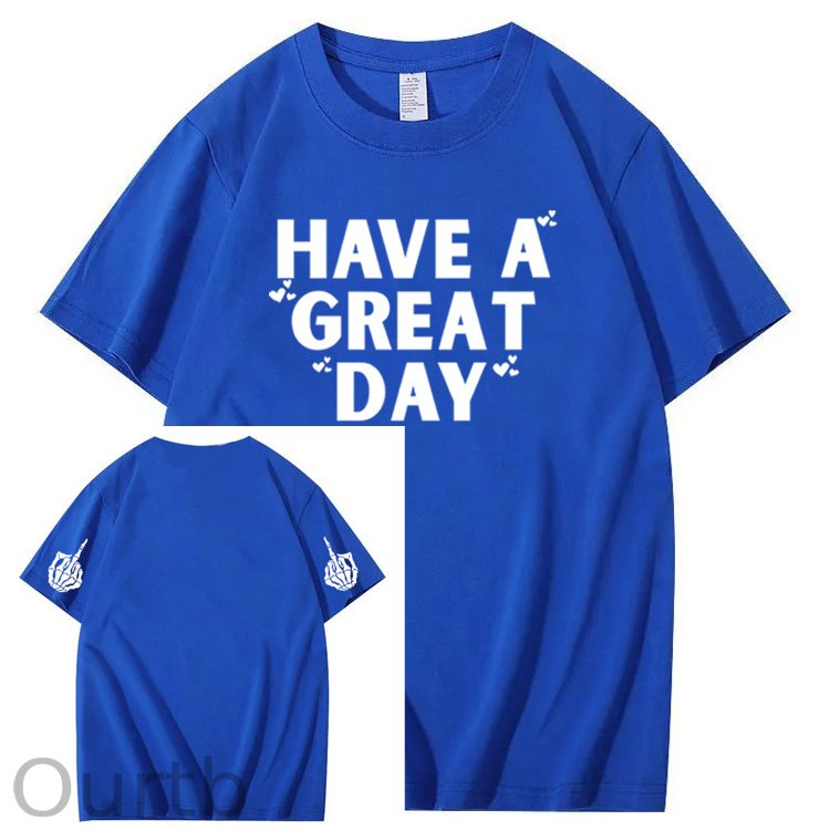 Have A Great Day Pattern100% Cotton T-Shirt