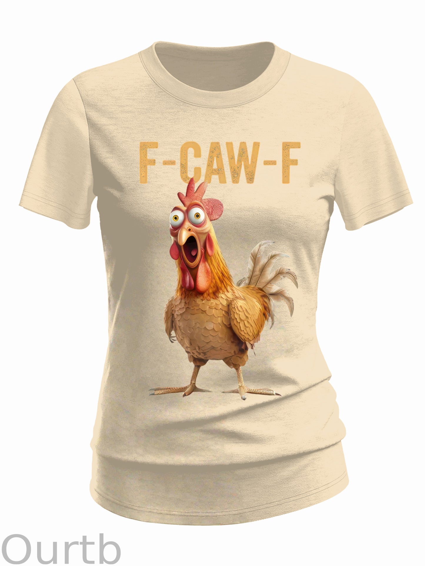 F-Caw-F Chicken Cotton Blend T-Shirt