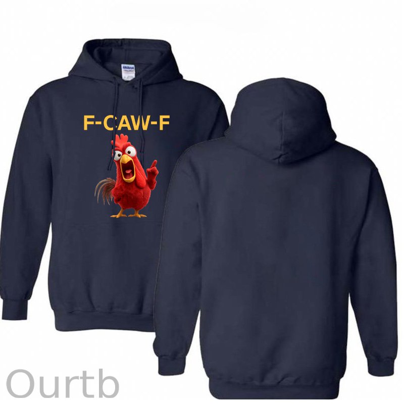 F-Caw-F Angry Chicken  Pattern 100% 300g Cotton Classic Hoodie