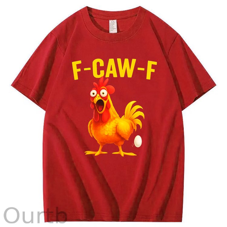 F-Caw-F Egg-Laying Chickens Pattern100% Cotton T-Shirt