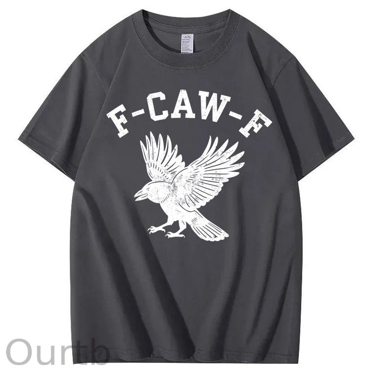 F-Caw-F Crow Raven 100% Cotton T-Shirt