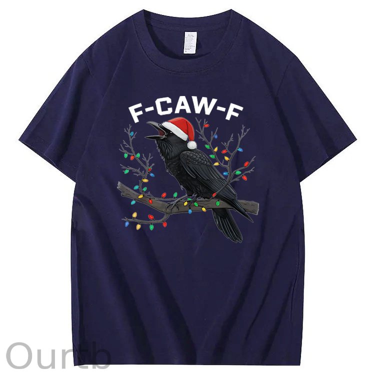Christmas F-Caw-F Pattern100% Cotton T-Shirt