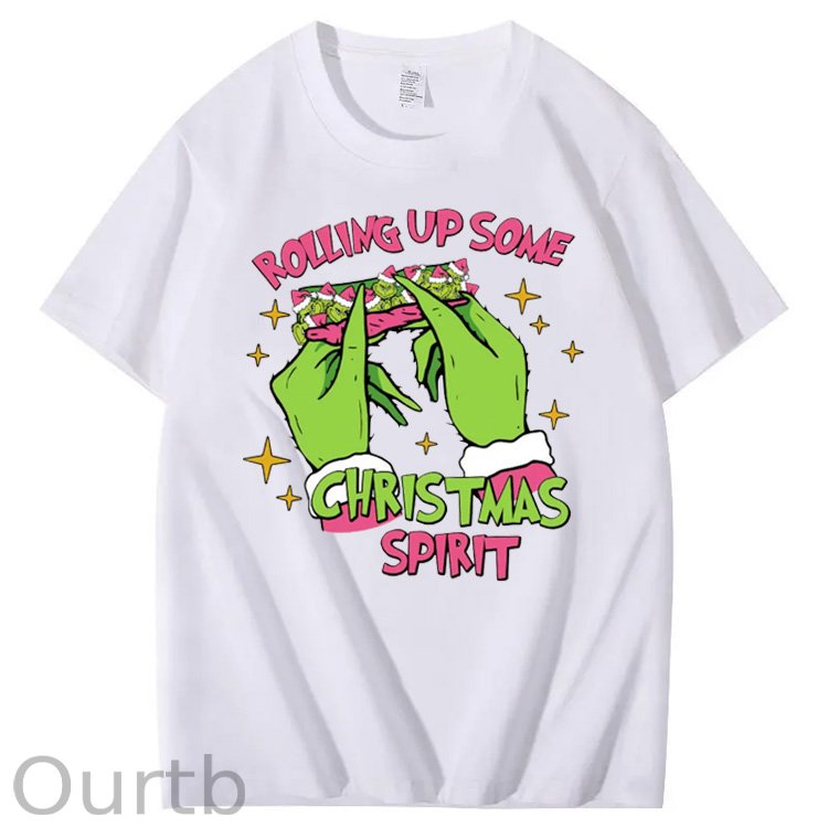 Rolling Up Some Christmas Spirit Pattern100% Cotton T-Shirt