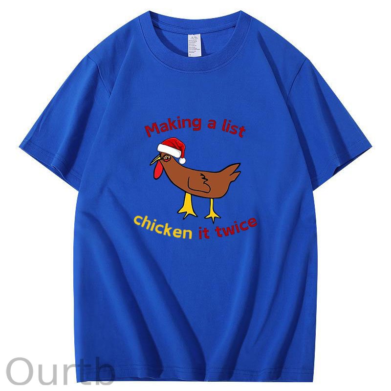 Chicken It Twice Christmas T-Shirt