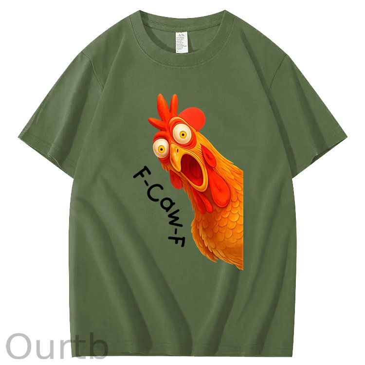 F-Caw-F Chicken 100% Cotton T-Shirt