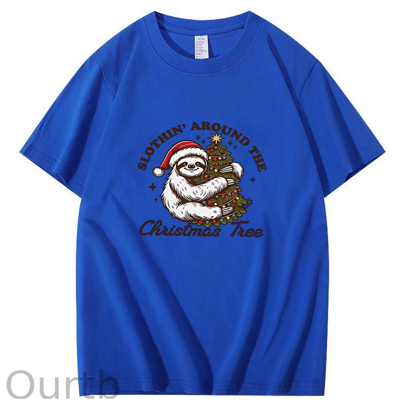 Slothin Around the Christmas Tree T-Shirt