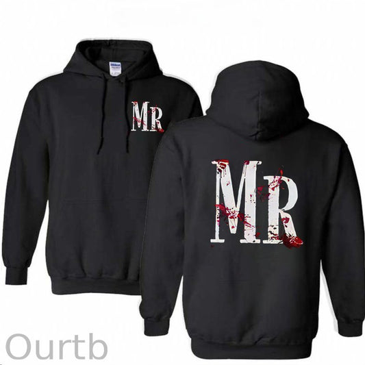 Halloween Couple Pattern 100% 300g Cotton Classic Hoodie