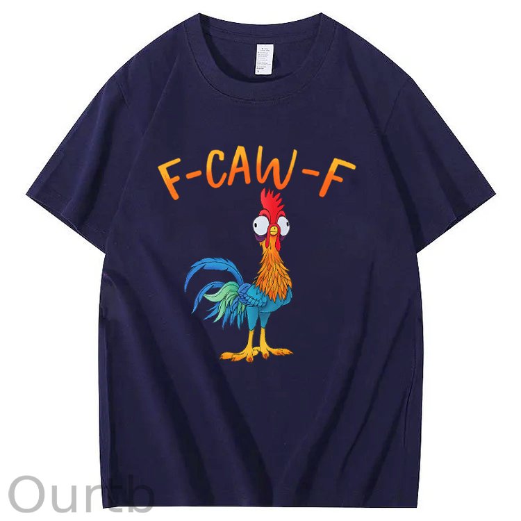 F-Caw-F Chicken Pattern100% Cotton T-Shirt