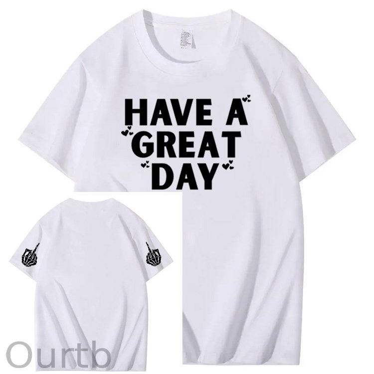 Have A Great Day Pattern100% Cotton T-Shirt