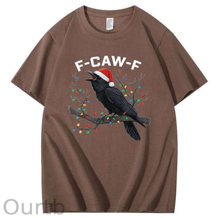 Christmas F-Caw-F Pattern100% Cotton T-Shirt