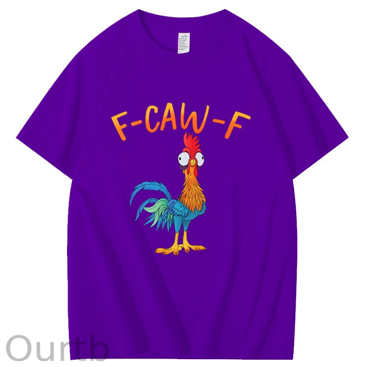 F-Caw-F Chicken Pattern100% Cotton T-Shirt