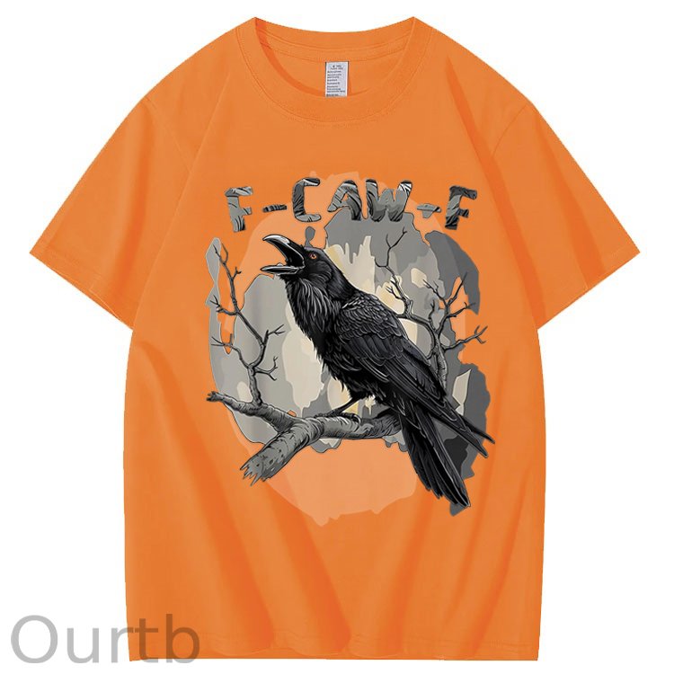 F-Caw-F Crow Raven 100% Cotton T-Shirt