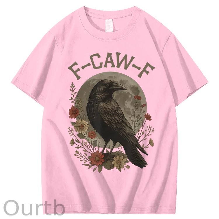 F-Caw-F Crow Raven 100% Cotton T-Shirt