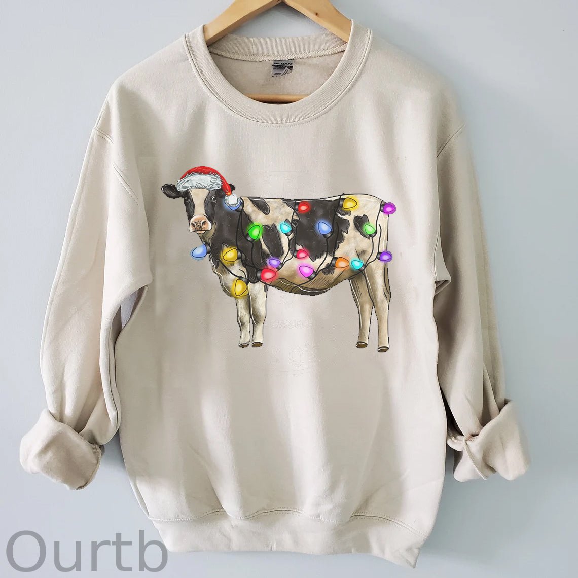 Cute Cow Christmas Sweatshirt
